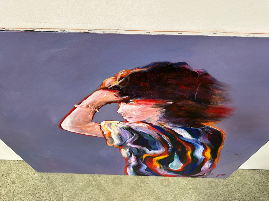 Gerrit Greve (1948-2024, Cardiff by the Sea, CA) Original Acrylic Painting On Canvas Untitled Signed Lower Right 48' X 40' Estimate $1,900 - $2,400 [Photo 6]