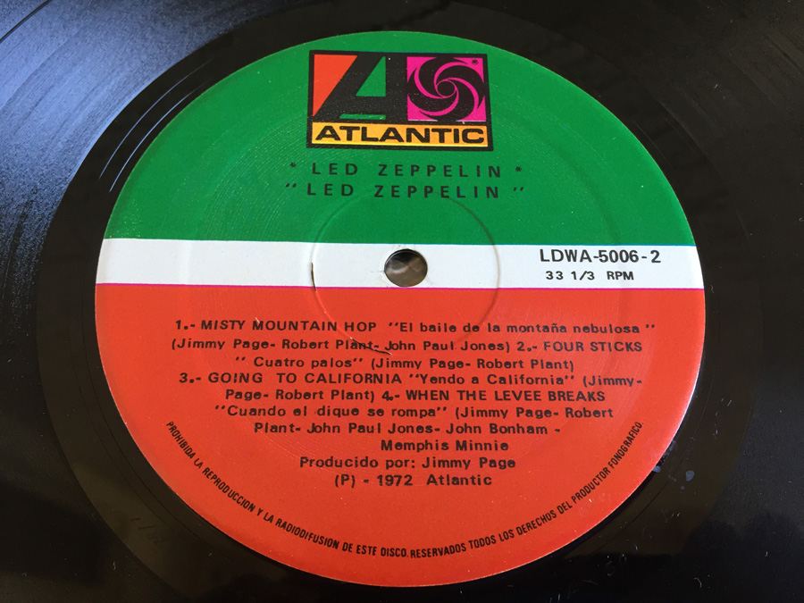 Led Zeppelin ‎- Untitled - Atlantic ‎- LDWA 5006 - MEXICO [Photo 7]