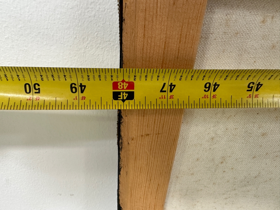 Gerrit Greve (1948-2024, Cardiff by the Sea, CA) Original Acrylic Drip Painting On Canvas Titled 'Stellar Maidens' Signed Lower Right 48' X 36' Estimate $1,700 - $2,200 [Photo 9]