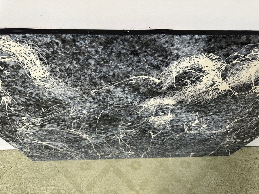 Gerrit Greve (1948-2024, Cardiff by the Sea, CA) Original Acrylic Drip Painting On Canvas Titled 'Stellar Maidens' Signed Lower Right 48' X 36' Estimate $1,700 - $2,200 [Photo 6]