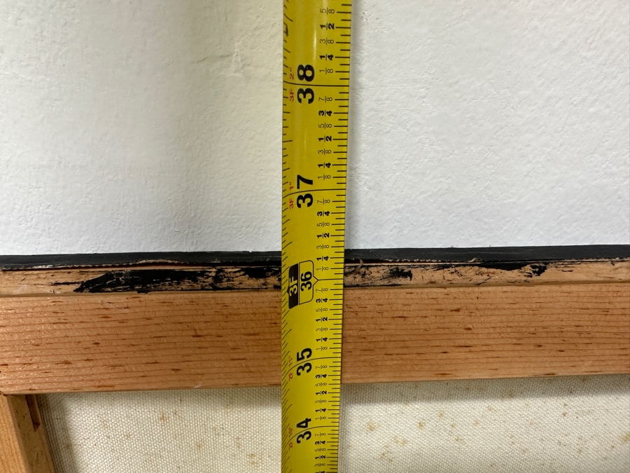 Gerrit Greve (1948-2024, Cardiff by the Sea, CA) Original Acrylic Drip Painting On Canvas Titled 'Stellar Maidens' Signed Lower Right 48' X 36' Estimate $1,700 - $2,200 [Photo 10]