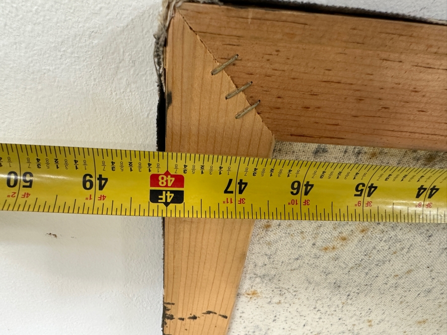 Gerrit Greve (1948-2024, Cardiff by the Sea, CA) Original Acrylic Drip Painting On Canvas Untitled Signed Lower Right Dated 1988 48' X 36' Estimate $1,700 - $2,200 [Photo 9]