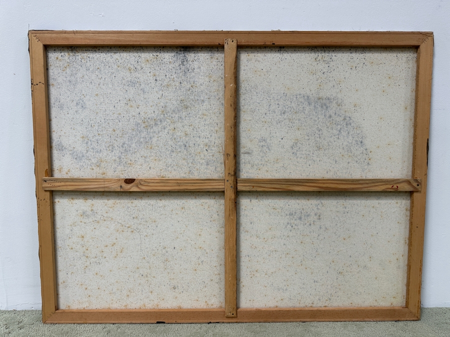 Gerrit Greve (1948-2024, Cardiff by the Sea, CA) Original Acrylic Drip Painting On Canvas Untitled Signed Lower Right Dated 1988 48' X 36' Estimate $1,700 - $2,200 [Photo 8]