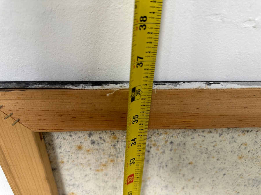 Gerrit Greve (1948-2024, Cardiff by the Sea, CA) Original Acrylic Drip Painting On Canvas Untitled Signed Lower Right Dated 1988 48' X 36' Estimate $1,700 - $2,200 [Photo 10]