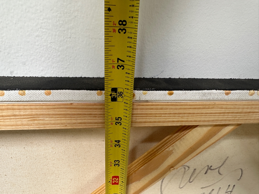 Gerrit Greve (1948-2024, Cardiff by the Sea, CA) Original Acrylic Mixed-Media Sand Painting On Canvas Untitled Signed Verso Dated 2014 36' X 36' Estimate $1,300 - $1,600 [Photo 8]