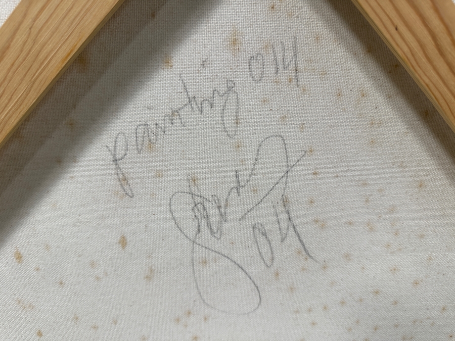 Gerrit Greve (1948-2024, Cardiff by the Sea, CA) Original Acrylic Painting On Canvas Titled 'Painting 014' Signed Verso Dated 2004 30' X 48' Estimate $1,400 - $1,800 [Photo 6]