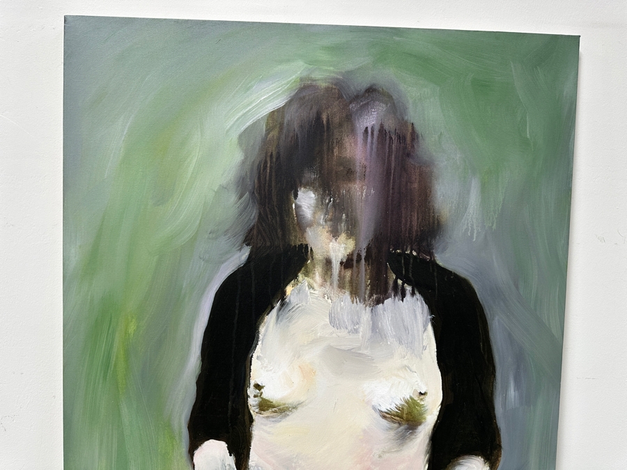 Gerrit Greve (1948-2024, Cardiff by the Sea, CA) Original Acrylic Painting On Canvas Titled 'Painting 014' Signed Verso Dated 2004 30' X 48' Estimate $1,400 - $1,800 [Photo 2]