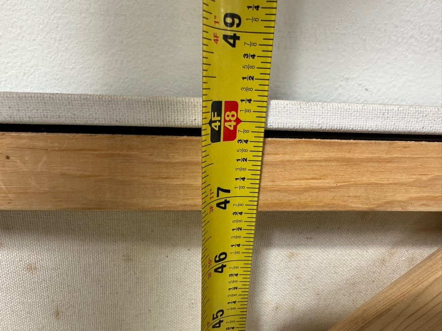 Gerrit Greve (1948-2024, Cardiff by the Sea, CA) Original Acrylic Painting On Canvas Titled 'Painting 014' Signed Verso Dated 2004 30' X 48' Estimate $1,400 - $1,800 [Photo 8]