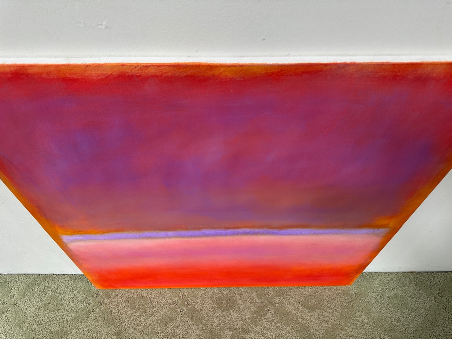 Gerrit Greve (1948-2024, Cardiff by the Sea, CA) Original Acrylic Painting On Canvas Abstract Color Field In Manner Of Mark Rothko Unsigned 36' X 36' Estimate $1,300 - $1,600 [Photo 3]