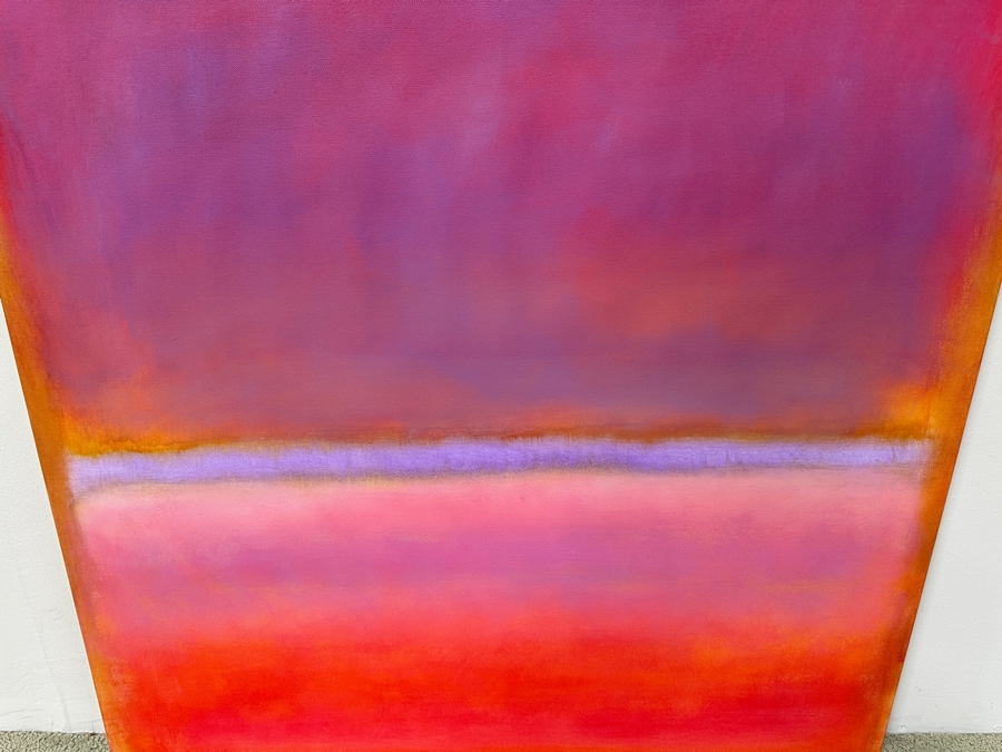 Gerrit Greve (1948-2024, Cardiff by the Sea, CA) Original Acrylic Painting On Canvas Abstract Color Field In Manner Of Mark Rothko Unsigned 36' X 36' Estimate $1,300 - $1,600 [Photo 2]