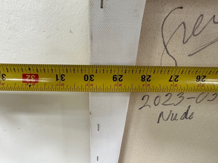 Gerrit Greve (1948-2024, Cardiff by the Sea, CA) Original Acrylic Abstract Painting On Canvas Titled 'Nude' Signed Lower Left And Verso Dated 2023 30' X 40' Estimate $1,200 - $1,500 [Photo 8]