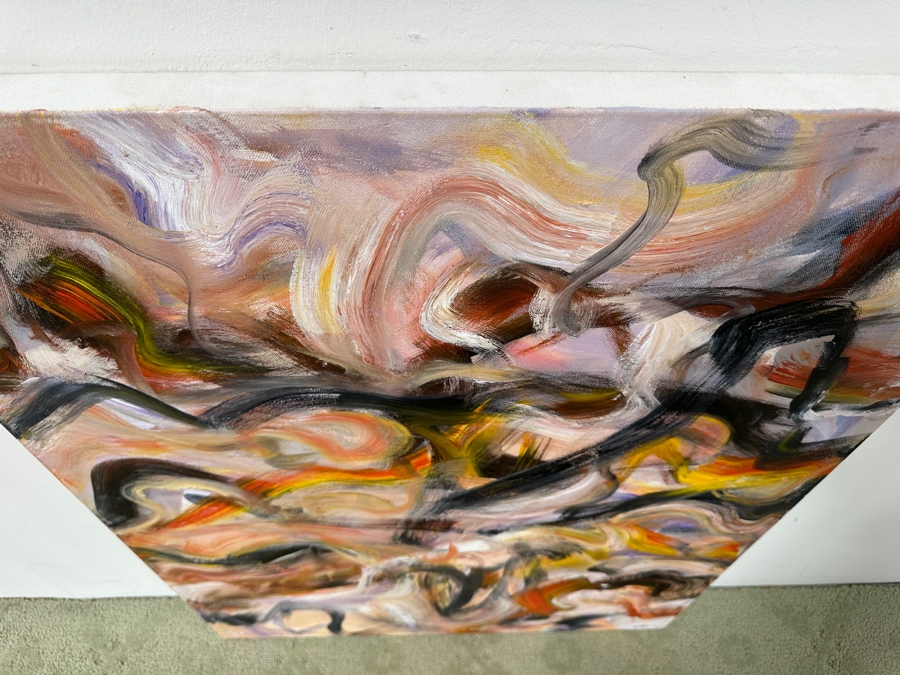 Gerrit Greve (1948-2024, Cardiff by the Sea, CA) Original Acrylic Abstract Painting On Canvas Titled 'Nude' Signed Lower Left And Verso Dated 2022 30' X 40' Estimate $1,200 - $1,500 [Photo 5]