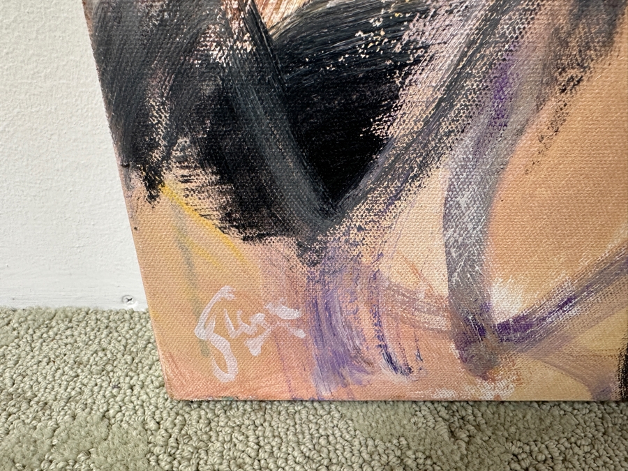 Gerrit Greve (1948-2024, Cardiff by the Sea, CA) Original Acrylic Abstract Painting On Canvas Titled 'Nude' Signed Lower Left And Verso Dated 2022 30' X 40' Estimate $1,200 - $1,500 [Photo 4]