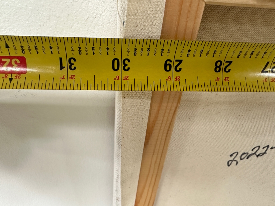 Gerrit Greve (1948-2024, Cardiff by the Sea, CA) Original Acrylic Abstract Painting On Canvas Titled 'Nude' Signed Lower Left And Verso Dated 2022 30' X 40' Estimate $1,200 - $1,500 [Photo 8]