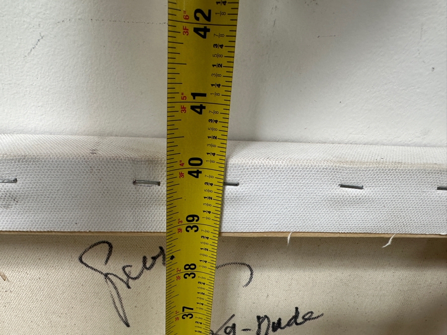 Gerrit Greve (1948-2024, Cardiff by the Sea, CA) Original Acrylic Abstract Painting On Canvas Titled 'Nude' Signed Lower Left And Verso Dated 2022 30' X 40' Estimate $1,200 - $1,500 [Photo 9]