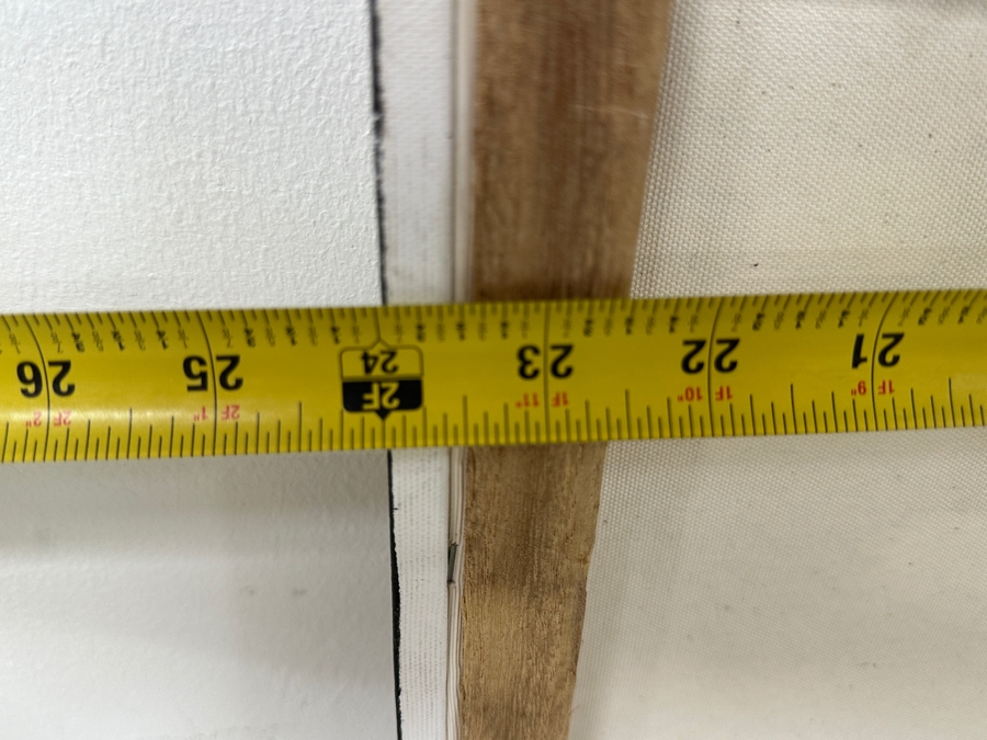 Gerrit Greve (1948-2024, Cardiff by the Sea, CA) Original Acrylic Mixed-Media Sand Painting On Canvas Titled 'Boat For Meditation 04' Signed Verso Dated 2005 24' X 36' Estimate $900 - $1,100 [Photo 7]