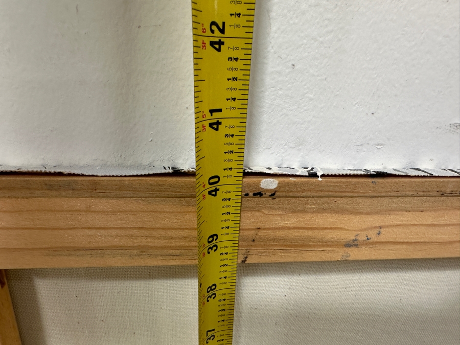 Gerrit Greve (1948-2024, Cardiff by the Sea, CA) Original Acrylic Drip Painting On Canvas Titled 'Storybook Stance' Signed Lower Right 30' X 40' Estimate $1,200 - $1,500 [Photo 9]