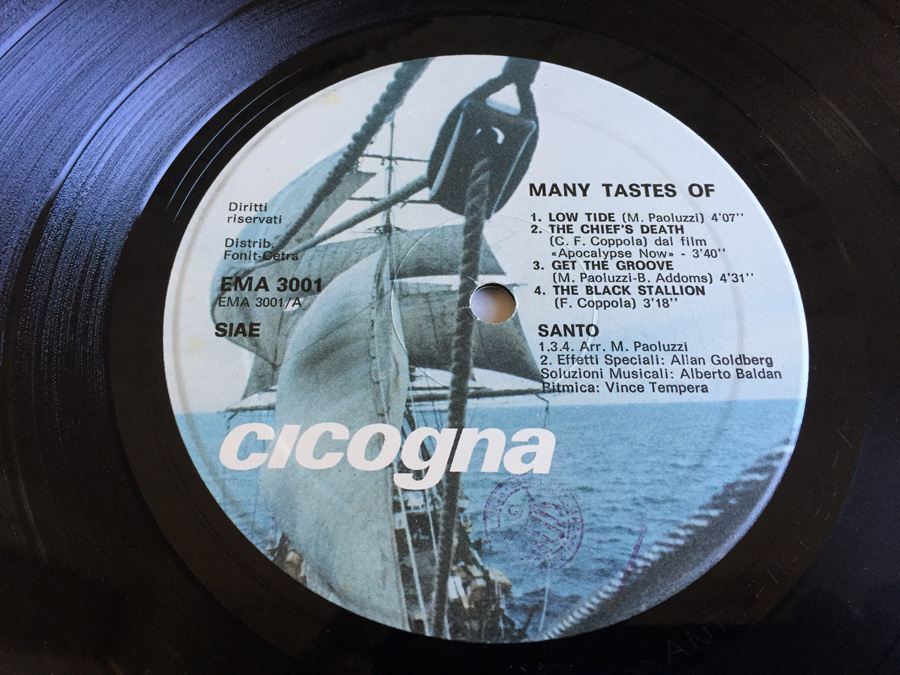 Santo ‎- Many Tastes Of - Cicogna ‎- EMA 3001 - SIGNED [Photo 5]