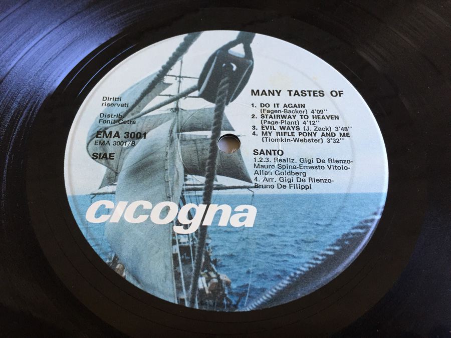 Santo ‎- Many Tastes Of - Cicogna ‎- EMA 3001 - SIGNED [Photo 7]