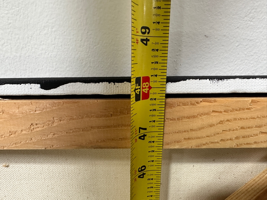 Gerrit Greve (1948-2024, Cardiff by the Sea, CA) Original Acrylic Painting On Canvas Titled 'No. 2' Signed Lower Right And Verso Dated 1995 48' X 30' Estimate $1,400 - $1,800	 [Photo 9]