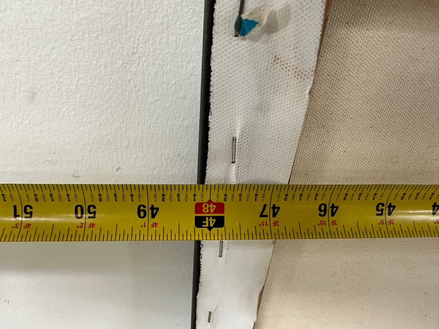 Gerrit Greve (1948-2024, Cardiff by the Sea, CA) Original Acrylic Painting On Canvas Titled 'Blue Ocean' Signed Verso Dated 2015 48' X 24' Estimate $1,200 - $1,400 [Photo 7]