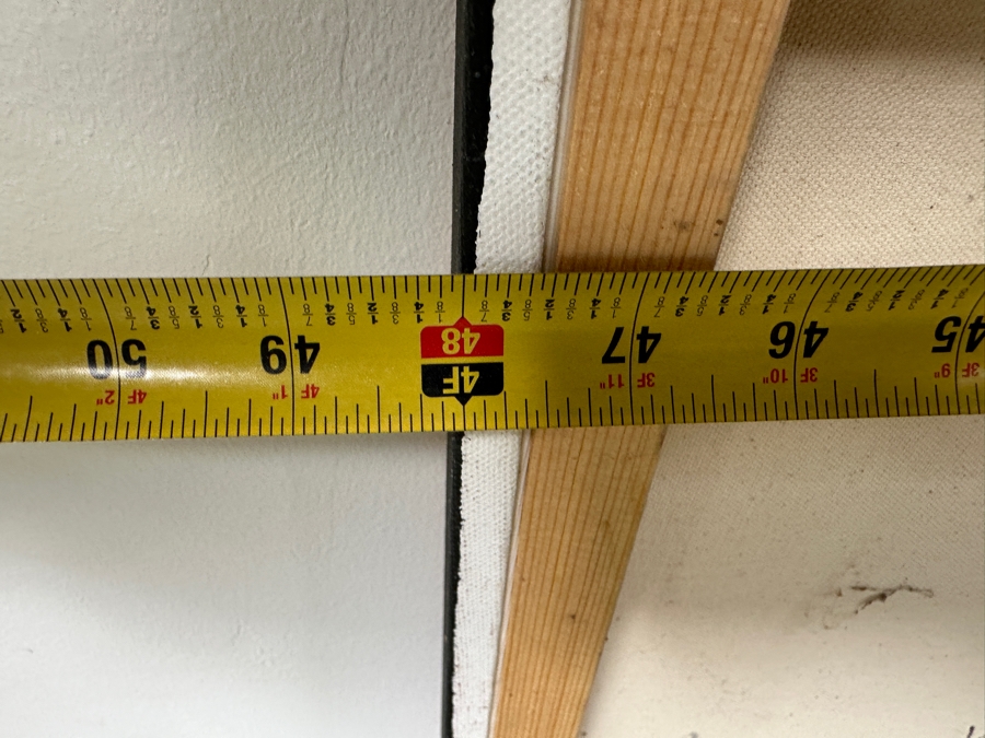 Gerrit Greve (1948-2024, Cardiff by the Sea, CA) Original Acrylic Painting On Canvas Titled 'You Have The Power To Be Calm Within Yourself' Signed Verso Dated 2019 48' X 24' Estimate $1,200 - $1,400 [Photo 7]