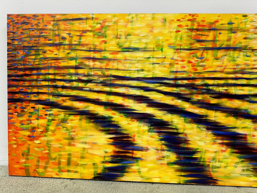 Gerrit Greve (1948-2024, Cardiff by the Sea, CA) Original Acrylic Painting On Canvas Titled 'You Have The Power To Be Calm Within Yourself' Signed Verso Dated 2019 48' X 24' Estimate $1,200 - $1,400 [Photo 2]