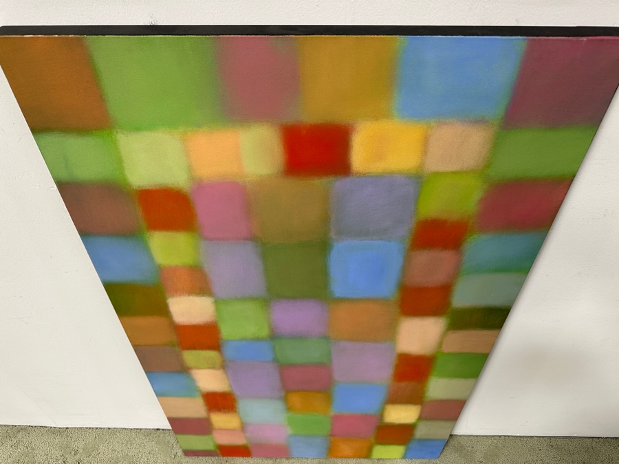 Gerrit Greve (1948-2024, Cardiff by the Sea, CA) Original Acrylic Painting On Canvas Titled 'Doorway Out Of Egypt' Signed Verso Dated 2003 30' X 48' Estimate $1,400 - $1,800 [Photo 4]