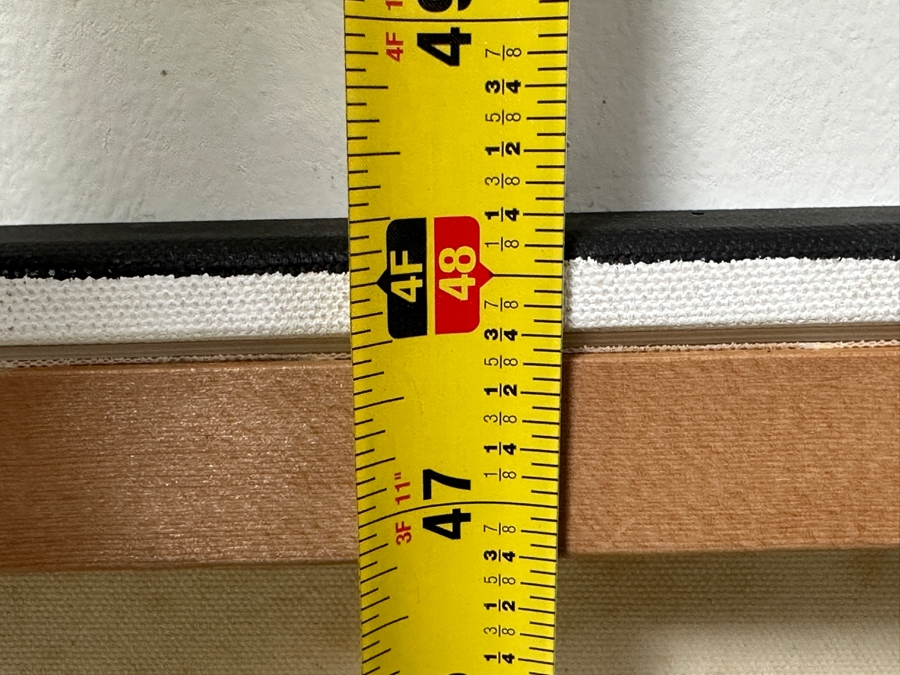 Gerrit Greve (1948-2024, Cardiff by the Sea, CA) Original Acrylic Painting On Canvas Titled 'Doorway Out Of Egypt' Signed Verso Dated 2003 30' X 48' Estimate $1,400 - $1,800 [Photo 9]