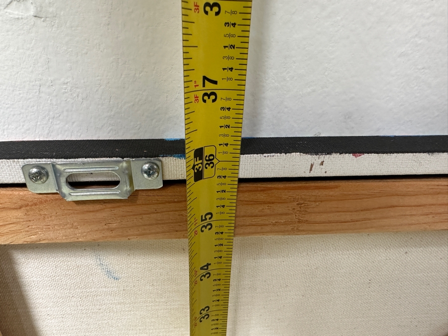 Gerrit Greve (1948-2024, Cardiff by the Sea, CA) Original Acrylic Painting On Canvas Titled 'Many Love Thoughts' Signed Lower Right And Verso Dated 2003 36' X 36' Estimate $1,300 - $1,600 [Photo 10]