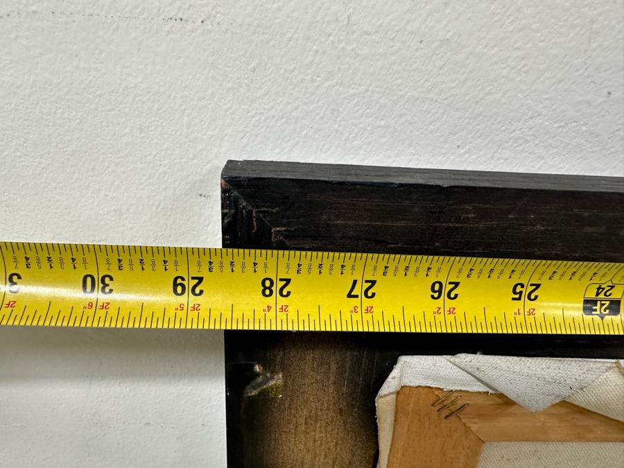 Gerrit Greve (1948-2024, Cardiff by the Sea, CA) Original Acrylic Painting On Canvas Titled 'Adrift #2' Signed Lower Right and Verso Dated 1993 Measures 24' X 36' With Handmade Matching Frame 28.5' X 40.5' Estimate $1,300 - $1,600 [Photo 19]