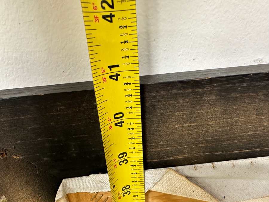 Gerrit Greve (1948-2024, Cardiff by the Sea, CA) Original Acrylic Painting On Canvas Titled 'Adrift #2' Signed Lower Right and Verso Dated 1993 Measures 24' X 36' With Handmade Matching Frame 28.5' X 40.5' Estimate $1,300 - $1,600 [Photo 20]