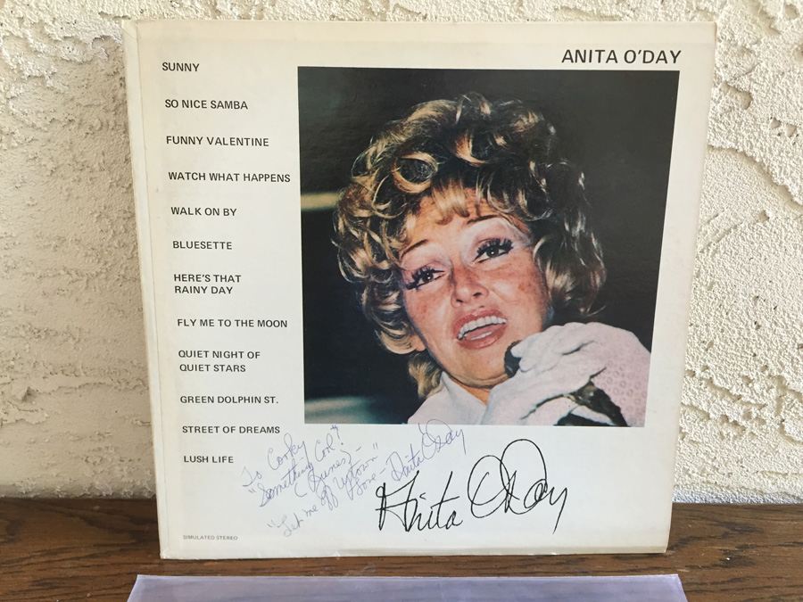 Anita O'Day ‎- Anita and Rhythm Section - Anita O'Day Records ‎- AOD-1 - SIGNED
