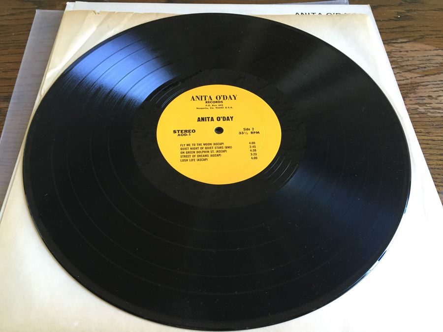 Anita O'Day ‎- Anita and Rhythm Section - Anita O'Day Records ‎- AOD-1 - SIGNED [Photo 6]