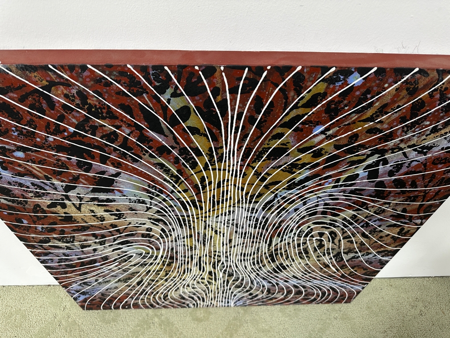 Gerrit Greve (1948-2024, Cardiff by the Sea, CA) Original Acrylic Painting On Canvas Titled 'Journey 153' Signed Verso Dated 2007 36' X 36' Estimate $1,300 - $1,600 [Photo 4]