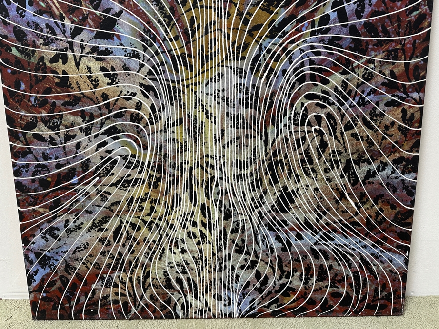 Gerrit Greve (1948-2024, Cardiff by the Sea, CA) Original Acrylic Painting On Canvas Titled 'Journey 153' Signed Verso Dated 2007 36' X 36' Estimate $1,300 - $1,600 [Photo 2]