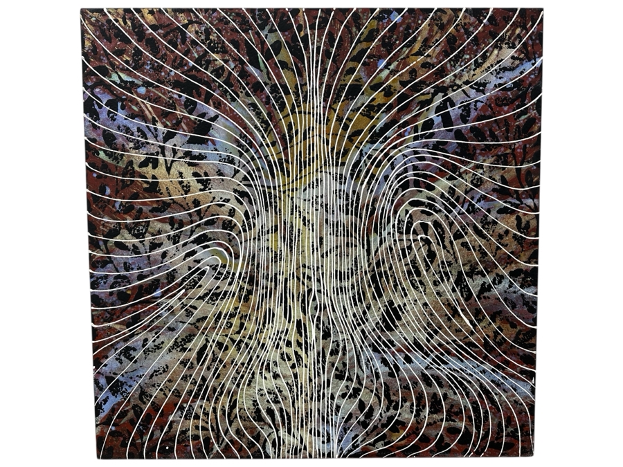 Gerrit Greve (1948-2024, Cardiff by the Sea, CA) Original Acrylic Painting On Canvas Titled 'Journey 153' Signed Verso Dated 2007 36' X 36' Estimate $1,300 - $1,600