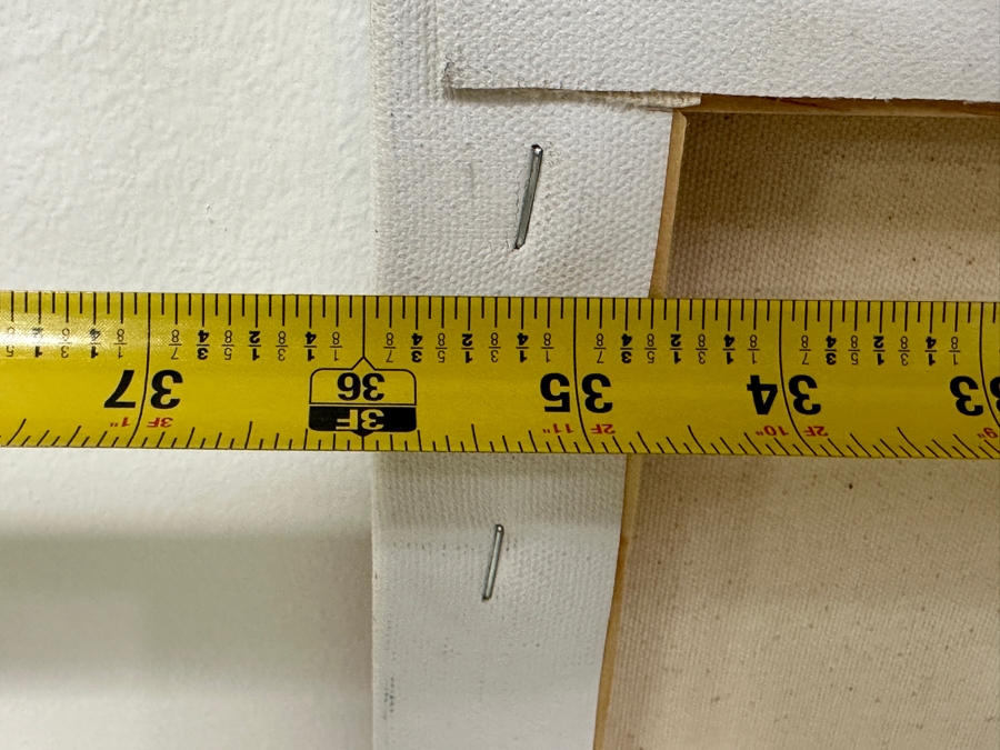 Gerrit Greve (1948-2024, Cardiff by the Sea, CA) Original Acrylic Painting On Canvas Titled 'Reeds 0303' Signed Lower Right And Verso Dated 2021 36' X 24' Estimate $900 - $1,100 [Photo 7]