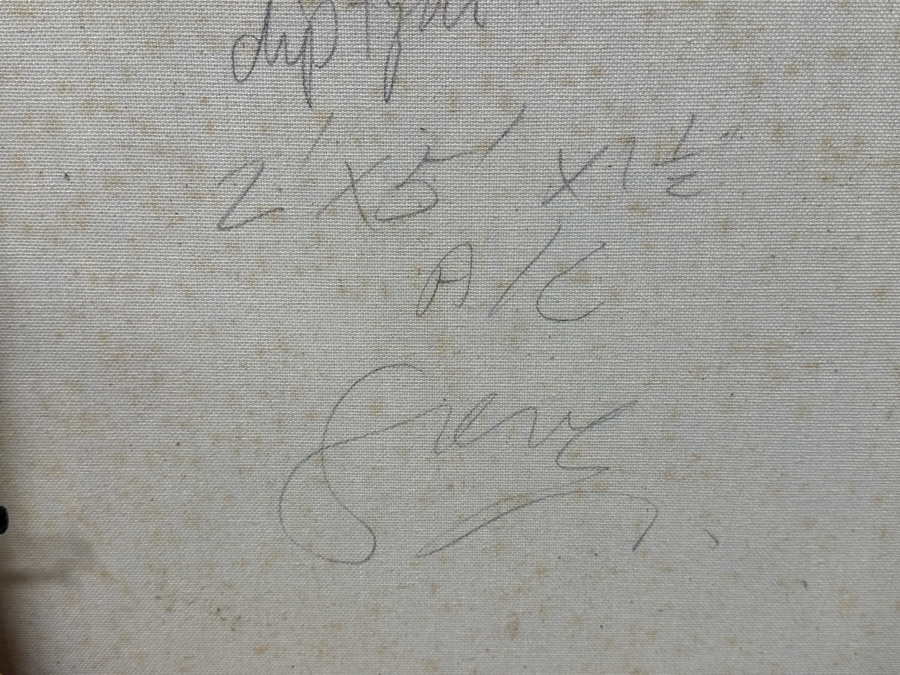 Gerrit Greve (1948-2024, Cardiff by the Sea, CA) Original Acrylic Diptych Painting On Canvas Titled 'Summer Intense Ripples' Signed Verso 60' X 24' Estimate $2,000 - $2,600 [Photo 8]