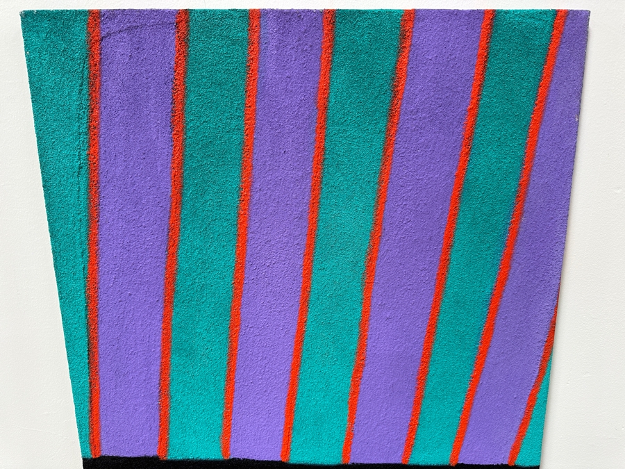 Gerrit Greve (1948-2024, Cardiff by the Sea, CA) Original Acrylic Mixed-Media Sand Painting On Canvas Untitled Unsigned 28' X 34' Estimate $1,000 - $1,200 [Photo 3]