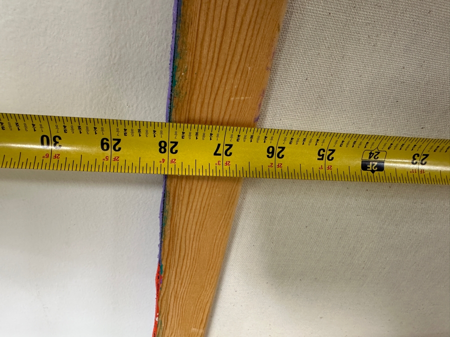 Gerrit Greve (1948-2024, Cardiff by the Sea, CA) Original Acrylic Mixed-Media Sand Painting On Canvas Untitled Unsigned 28' X 34' Estimate $1,000 - $1,200 [Photo 6]