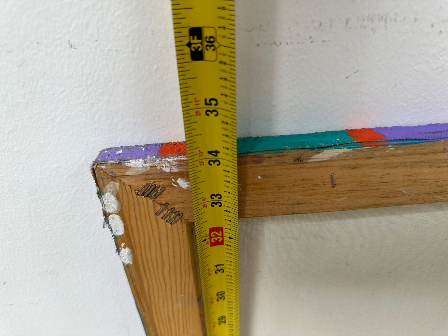 Gerrit Greve (1948-2024, Cardiff by the Sea, CA) Original Acrylic Mixed-Media Sand Painting On Canvas Untitled Unsigned 28' X 34' Estimate $1,000 - $1,200 [Photo 7]