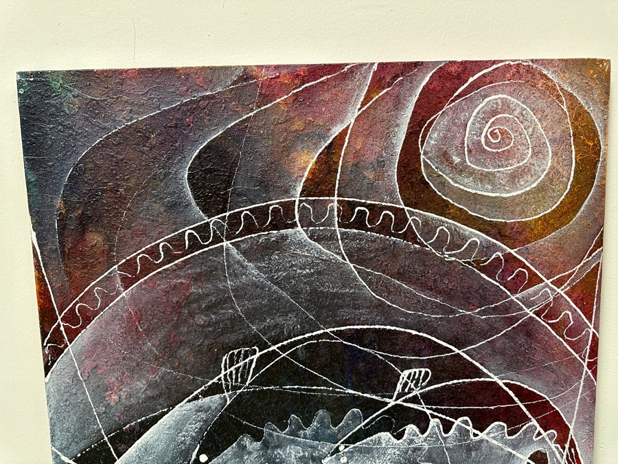 Gerrit Greve (1948-2024, Cardiff by the Sea, CA) Original Acrylic Abstract Painting On Canvas Untitled Signed Lower Right 24' X 30' Estimate $700 - $900 [Photo 4]