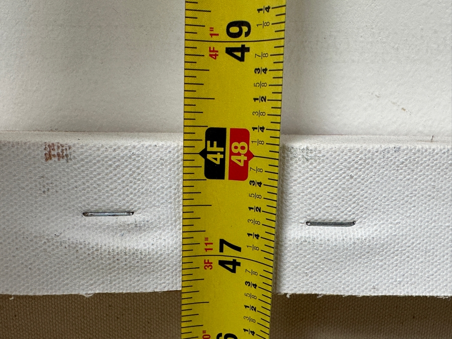 Gerrit Greve (1948-2024, Cardiff by the Sea, CA) Original Acrylic Abstract Painting On Canvas Untitled Signed Verso Dated 2018 48' X 48' Estimate $2,300 - $2,900 [Photo 8]