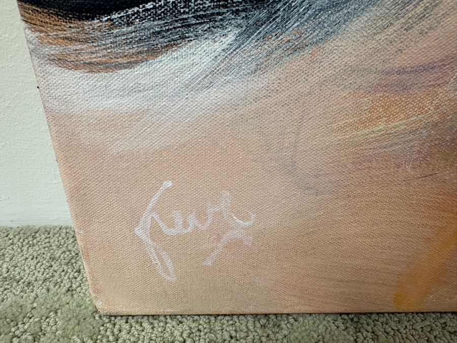 Gerrit Greve (1948-2024, Cardiff by the Sea, CA) Original Acrylic Abstract Painting On Canvas Untitled Signed Lower Left And Verso Dated 2022 48' X 48' Estimate $2,300 - $2,900 [Photo 3]