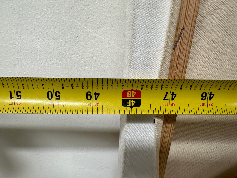 Gerrit Greve (1948-2024, Cardiff by the Sea, CA) Original Acrylic Abstract Painting On Canvas Untitled Signed Lower Left And Verso Dated 2022 48' X 48' Estimate $2,300 - $2,900 [Photo 8]