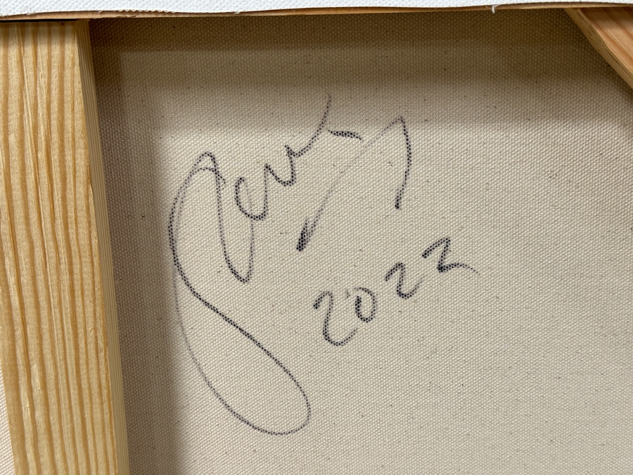 Gerrit Greve (1948-2024, Cardiff by the Sea, CA) Original Acrylic Abstract Painting On Canvas Untitled Signed Lower Left And Verso Dated 2022 48' X 48' Estimate $2,300 - $2,900 [Photo 7]