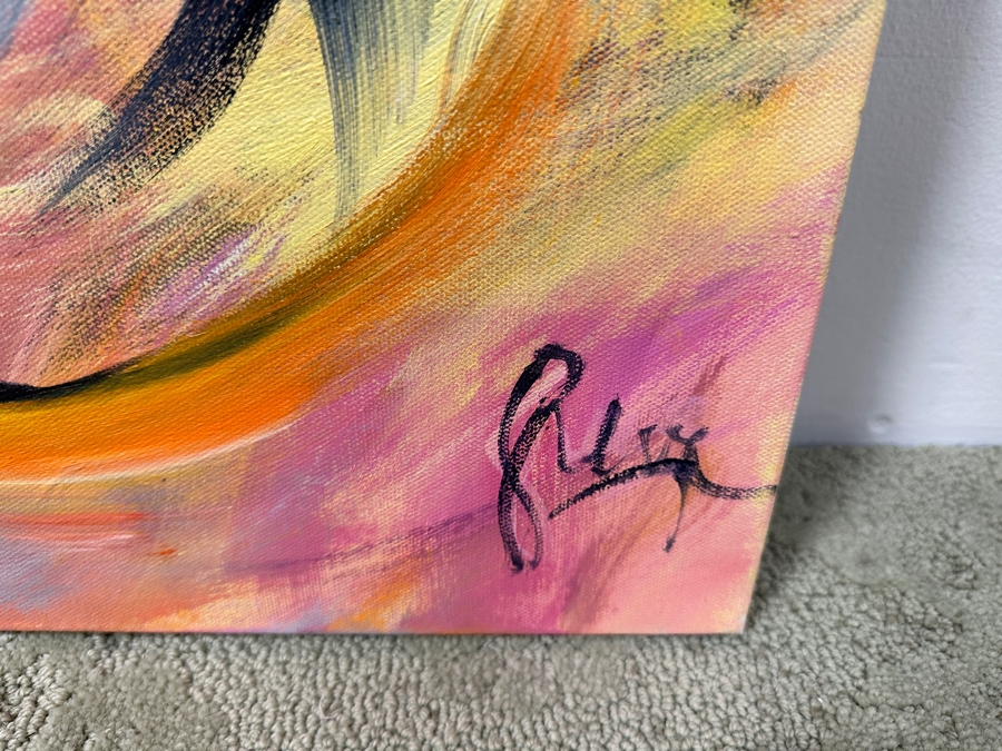 Gerrit Greve (1948-2024, Cardiff by the Sea, CA) Original Acrylic Abstract Painting On Canvas Untitled Signed Lower Right And Verso Dated 2022 48' X 48' Estimate $2,300 - $2,900 [Photo 4]