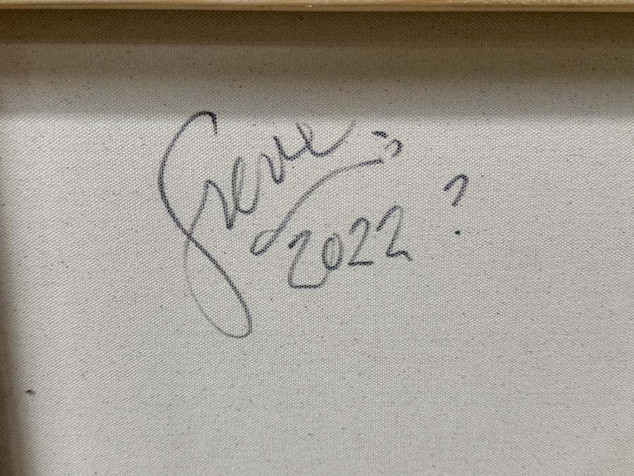 Gerrit Greve (1948-2024, Cardiff by the Sea, CA) Original Acrylic Abstract Painting On Canvas Untitled Signed Lower Right And Verso Dated 2022 48' X 48' Estimate $2,300 - $2,900 [Photo 7]