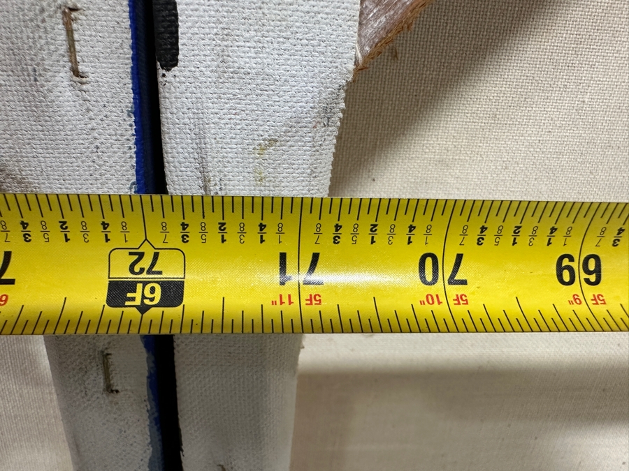 Gerrit Greve (1948-2024, Cardiff by the Sea, CA) HUGE Original Acrylic Triptych Painting On Canvas Untitled Unsigned 216' X 45' Estimate $9,700 - $12,000 [Photo 9]